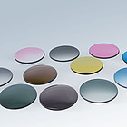 Range of colored tinted lenses with polycarbonate tinting